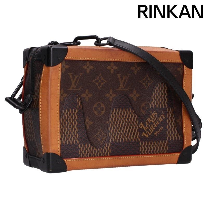 ルイヴィトン ×NIGO N40381 ソフトトランク ダミエエベヌジャイアント モノグラムショルダーバッグ メンズ