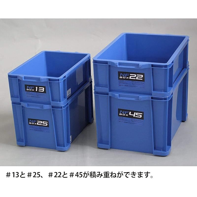 JEJアステージ 収納ボックス NFボックス 13 ブルー 奥行43.5×高さ14.5×幅28.7cm 10個セット 0 USTAUSTRALIA_COM_AU