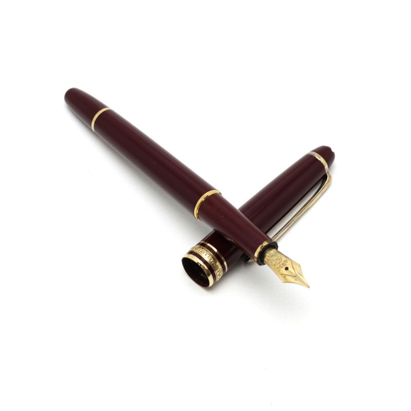 楠本質店|元住吉 Montblanc|モンブラン 万年筆 ボルドー×ゴールド ペン先 K14 メッキ剥がれあり