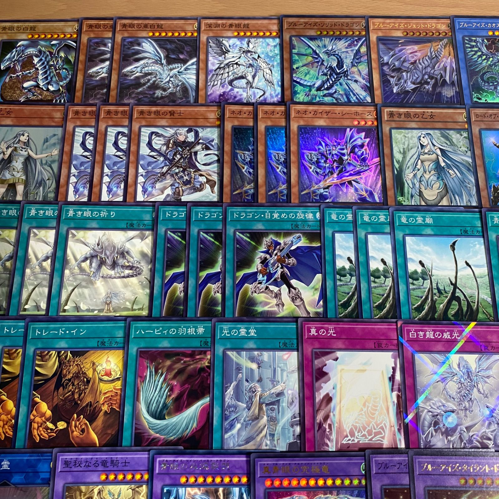 遊戯王 青眼の白龍 デッキ 本格構築 青眼の究極霊竜 白き乙女 青き眼の