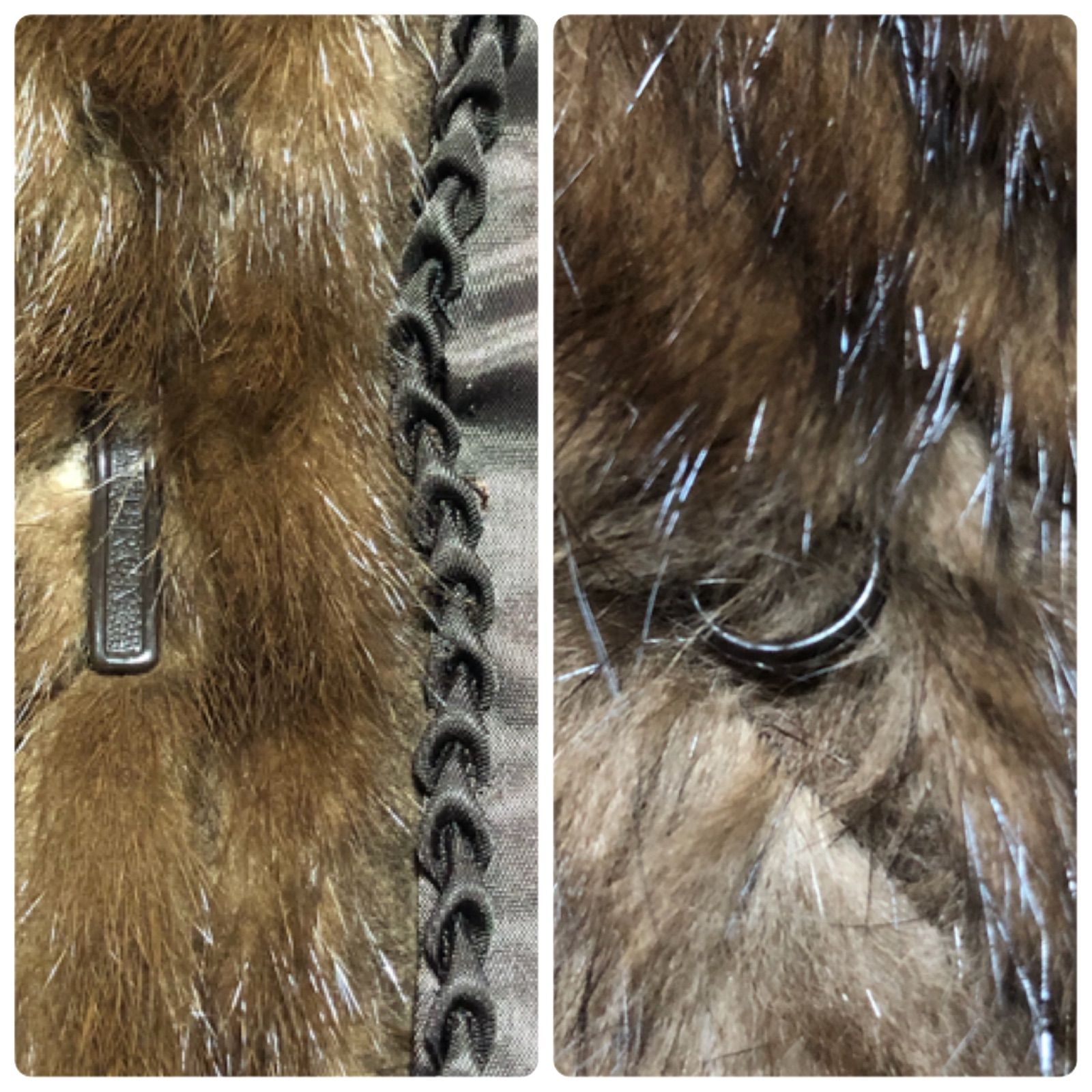 □美品□銀サガ□ビッグサイズ□SAGA MINK サガミンク ショート丈