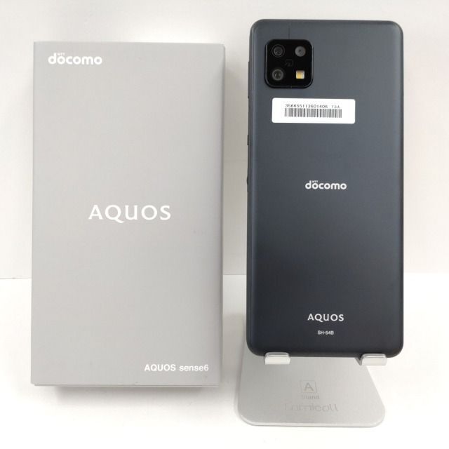 AQUOS sense6 SH-54B docomo ブラック 送料無料 本体 n09516 - メルカリ