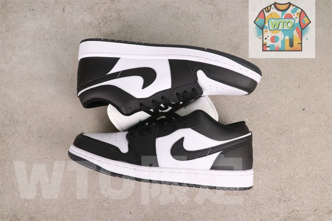 ジョーダン1代ローカットシリーズ ブラック＆ホワイト