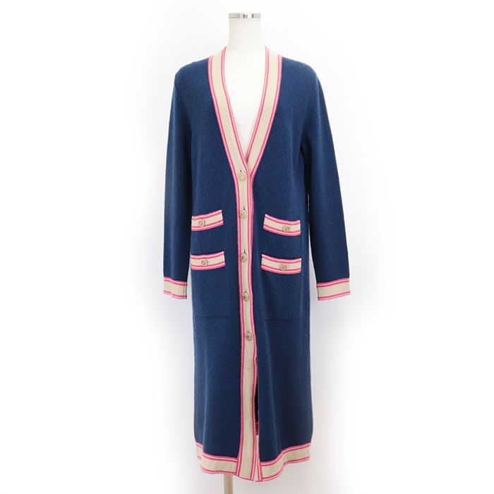 新品同様】シャネル P62918 カシミヤ 100％ ニット ロング  
