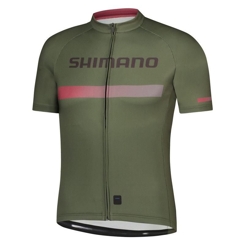 シマノ SHIMANO サイクリングジャージ LOGOジャージ 2025年モデル ウォームオリーブS ヨーロッパサイズ 身長目安-167-173cm