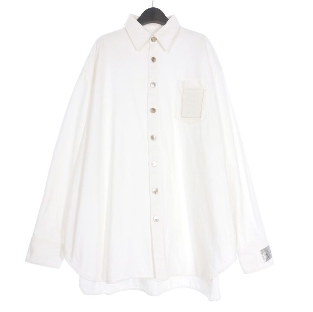 ラフシモンズ RAF SIMONS 22SS BIG FIT DENIM SHIRT オーバー