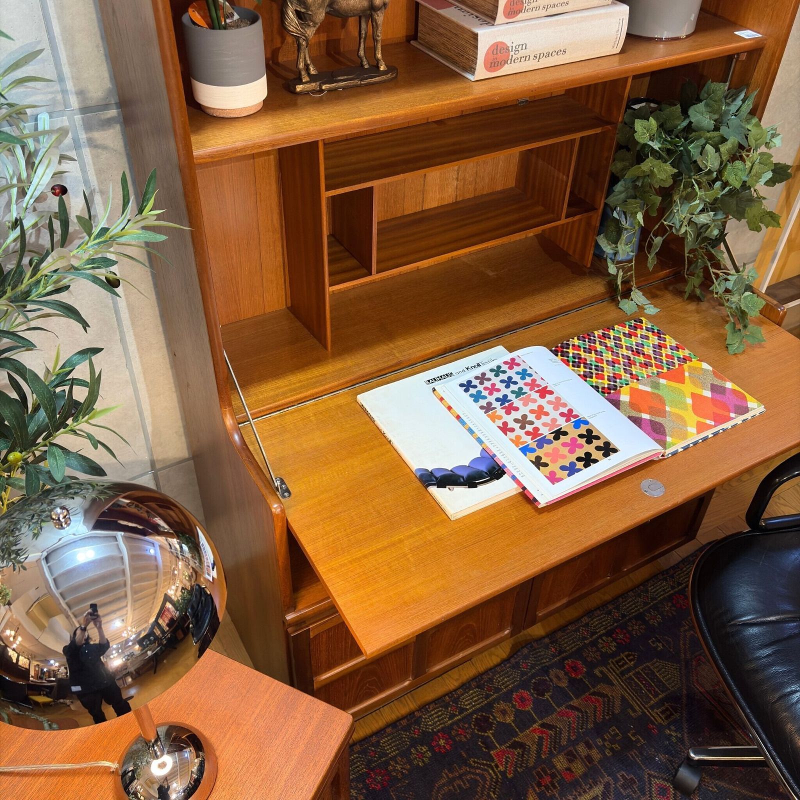 VINTAGE】Nathan（ネイサン） ライティングビューロー Squares