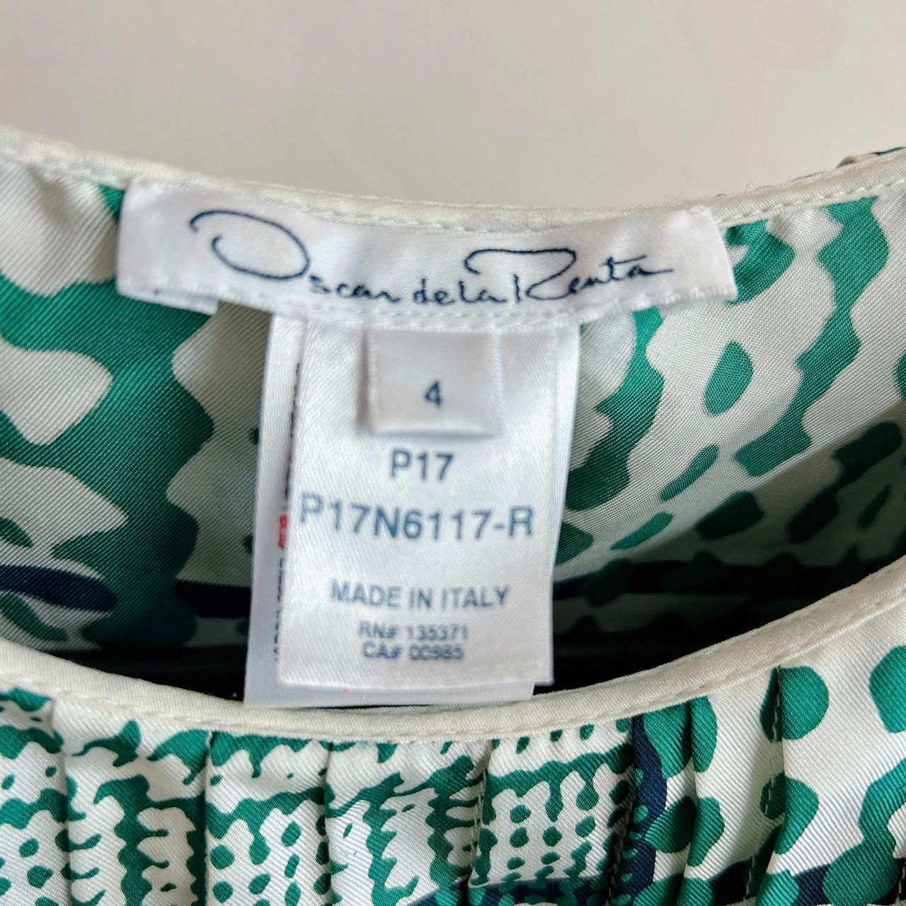 オスカーデラレンタ Oscar de la Renta ワンピース グリーン