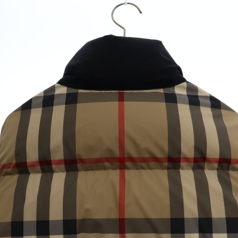 BURBERRY (バーバリー) ノバチェック ナイロン ジップアップ ダウン  