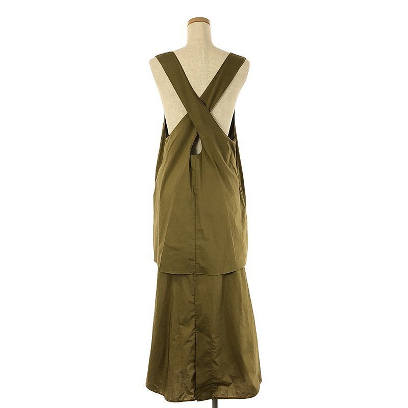 ENFOLD / エンフォルド | ソフト天竺 レイヤード ドレス