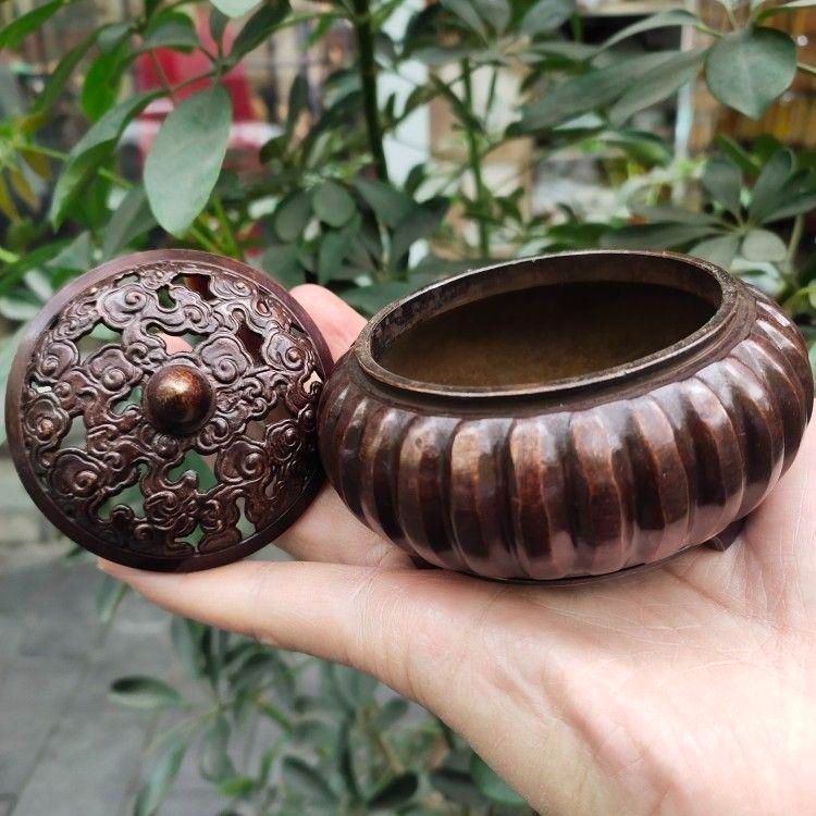銅器 南瓜型香炉 10個 銅器 南瓜型香炉 10個