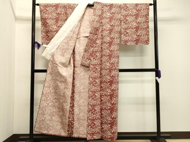 平和屋着物●上質な紬　作家物　舞花文　正絹　逸品　未使用　AAAU8138zg 平和屋着物○上質な紬 作家物 舞花文 正絹 逸品 未使用 AAAU8138zg