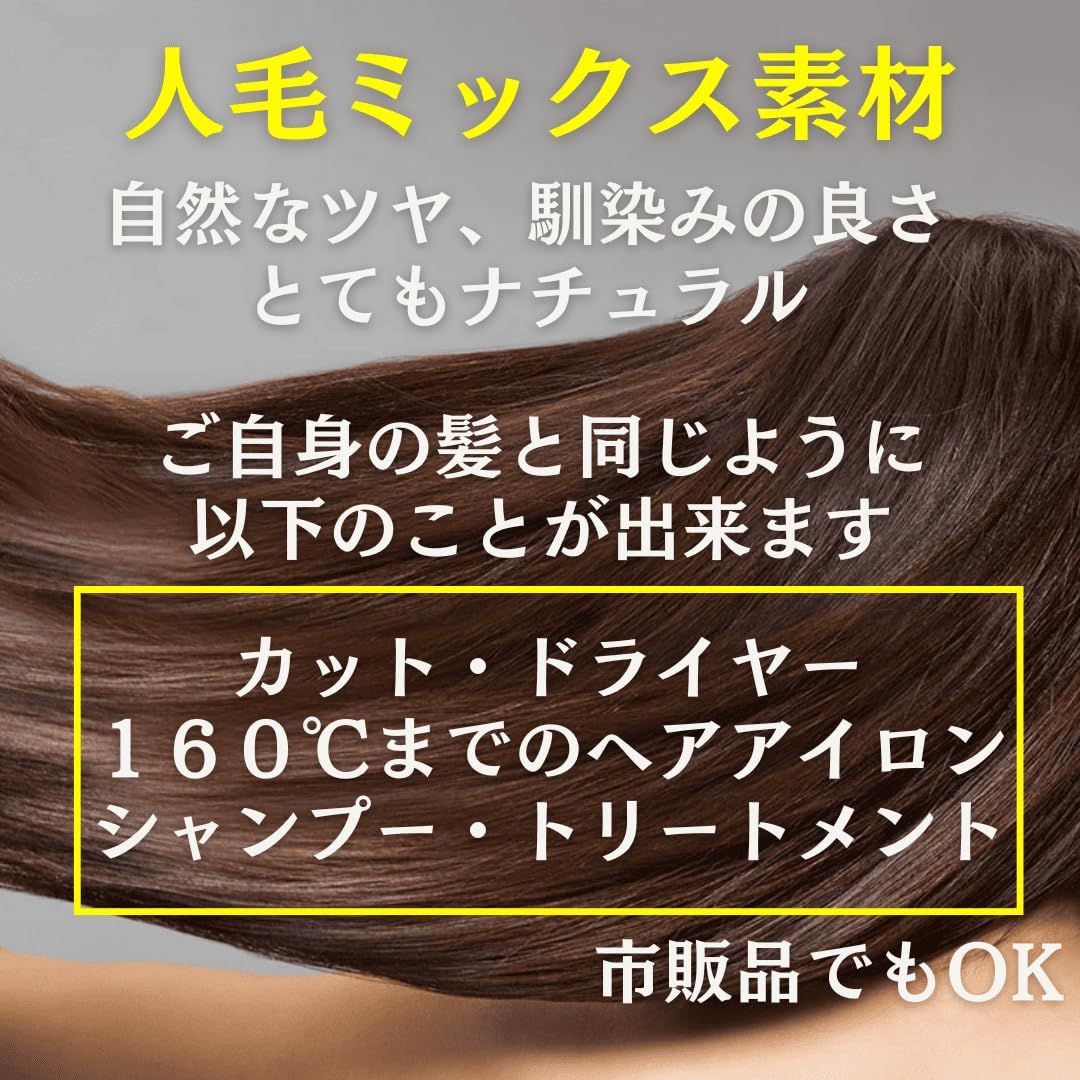 白2黒8人毛mix グレイヘアーパーマ