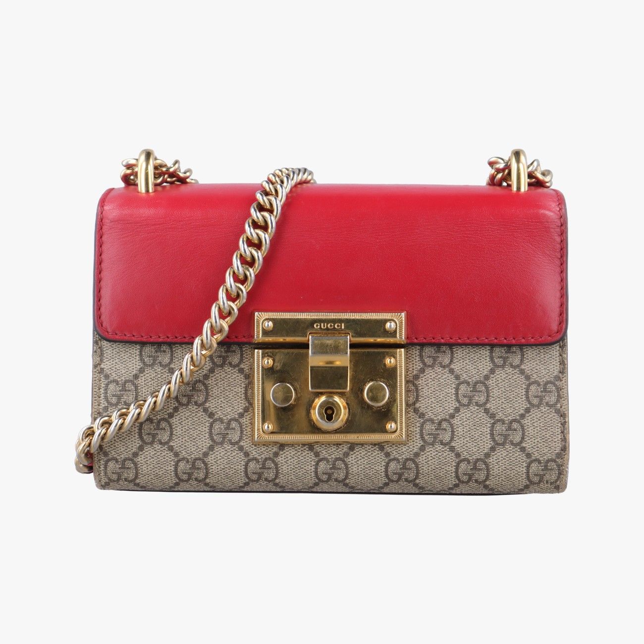 【ポイント10倍】 グッチGucciパドロックマルチカラーPVCコーティングキャンバス バッグ
