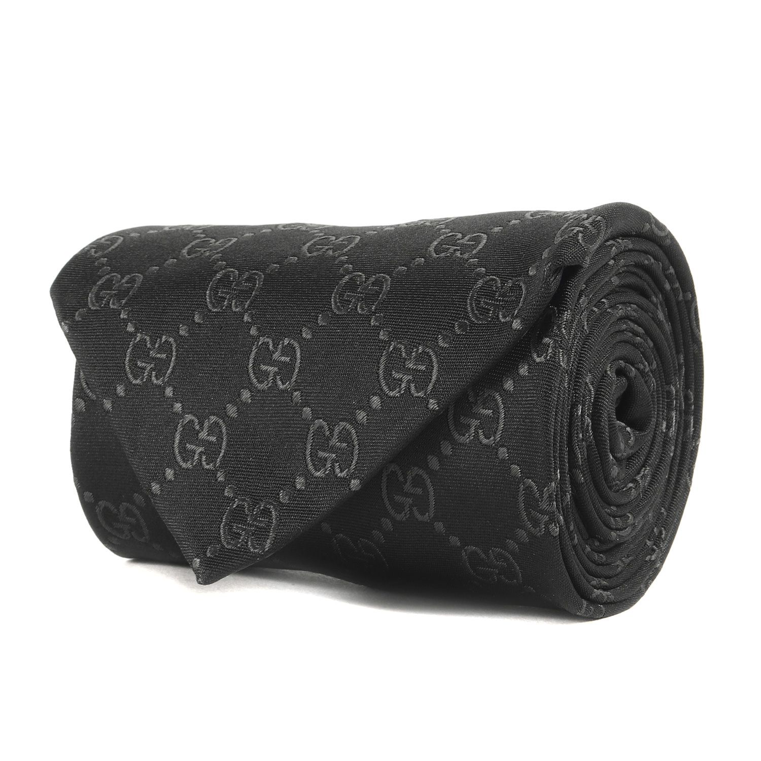 GUCCI グッチ GG 柄 モノグラム イタリア製 シルク 100 ネクタイ