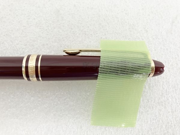 MONTBLANC MEISTERSTUCK ボールペン 赤 芯なし ネーム入り 中古