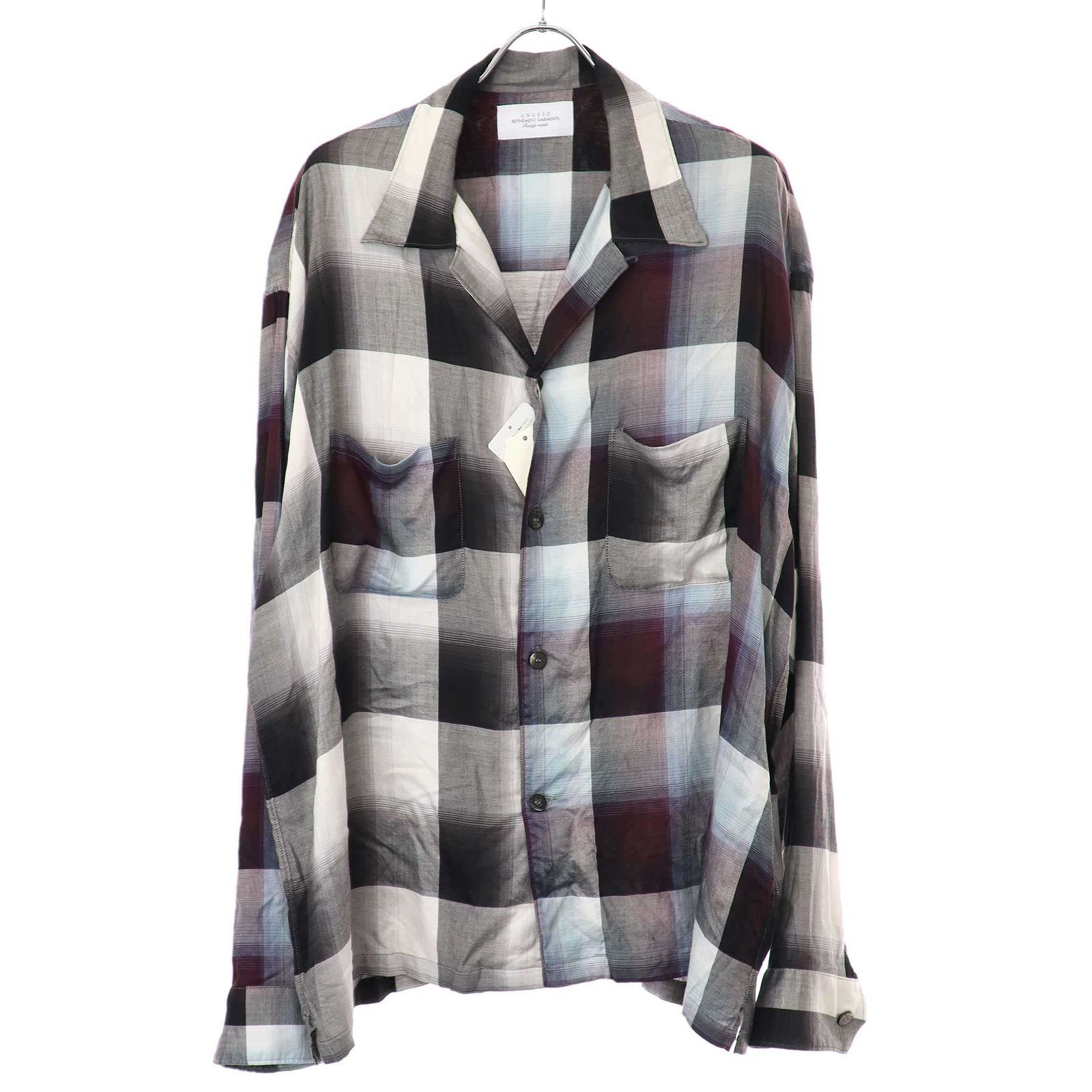 UNUSED×SUGARHILL アンユーズド×シュガーヒル 22SS Ombre check open 