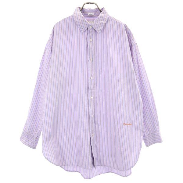 ストライプパープル長袖シャツ 楽天市場】【中古】POLO RALPH LAURENストライプシャツ パープル