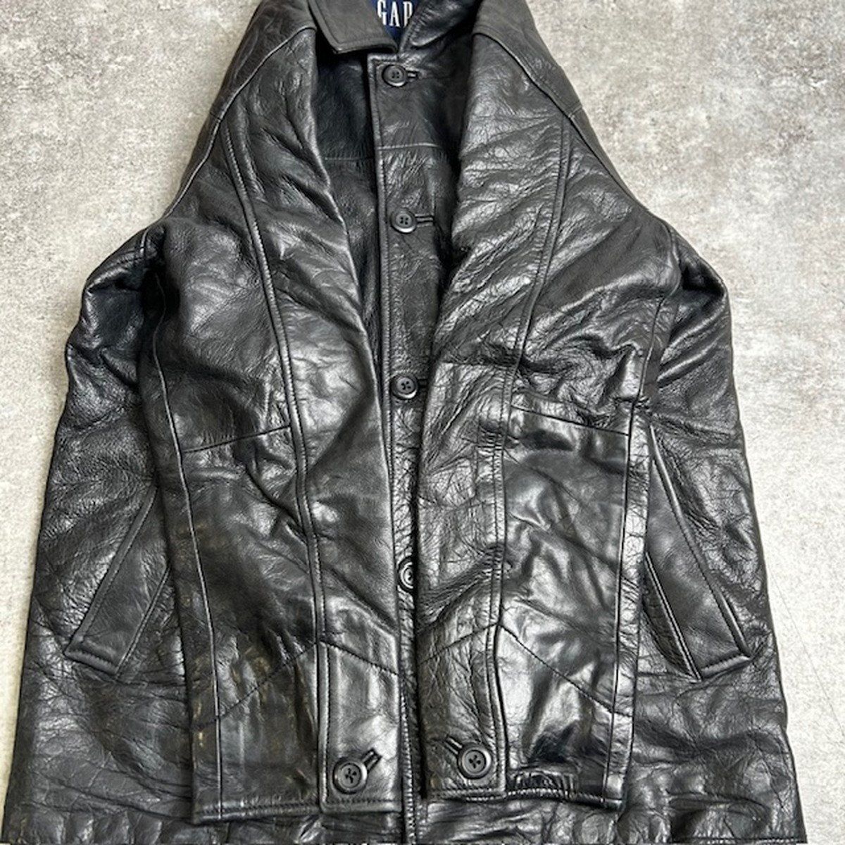 GAP 90's OLD GAP レザーカーコート XS オールドギャップ