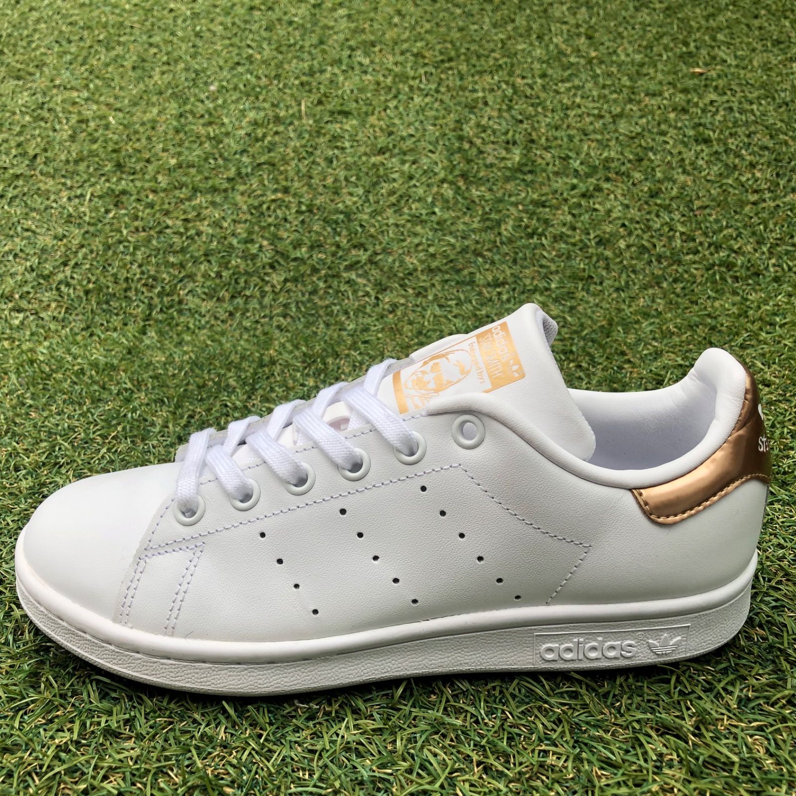 美品23 adidas STANSMISTHアディダス スタンスミス HT741-