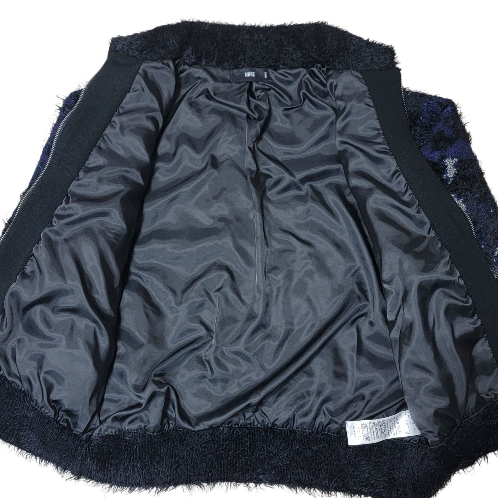ほぼ未使用】完売品 ハレ HARE ミックスヤーンフラワーニットブルゾン 