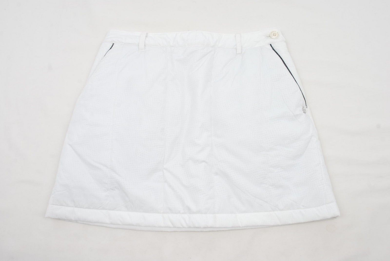 ホワイト ロゴプリント スカート L ST Andrews セントアンドリュース ホワイト ロゴプリント スカート L ST Andrews セント
