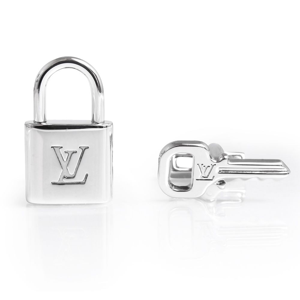 ルイ ヴィトン ブトン ドゥ マンシェット カデナ＆クレ パドロック キー カフス SV925 シルバー M64600 LOUIS VUITTON