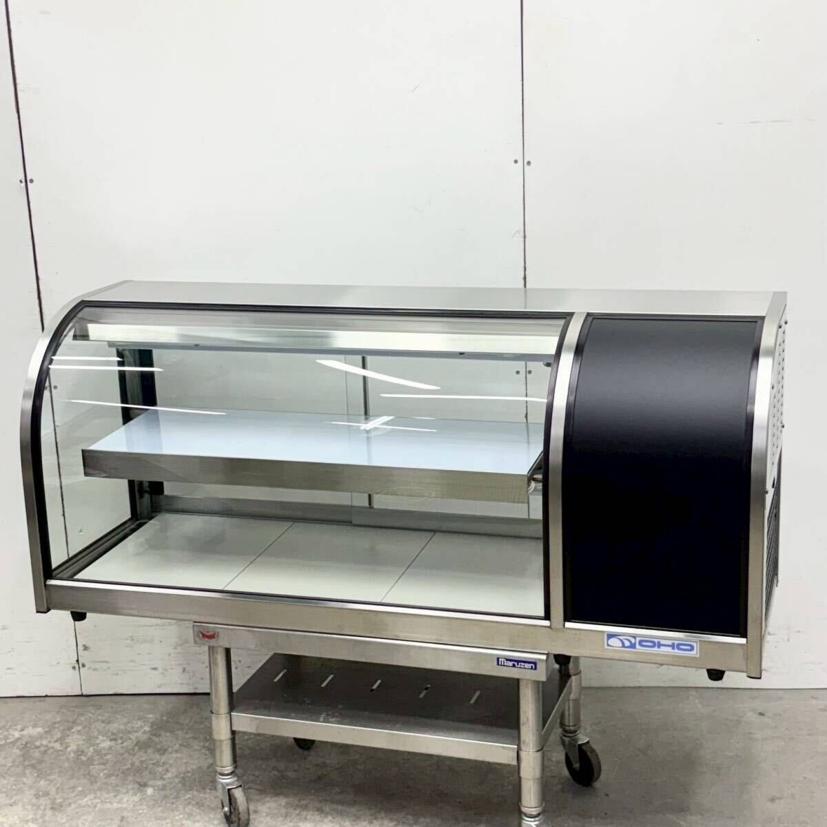 大穂製作所 卓上型 冷蔵ショーケース OHLMa-1200R-B W1200×D400×H515 6-12℃ 業務用 100V 厨房機器 サンドイッチ 青果