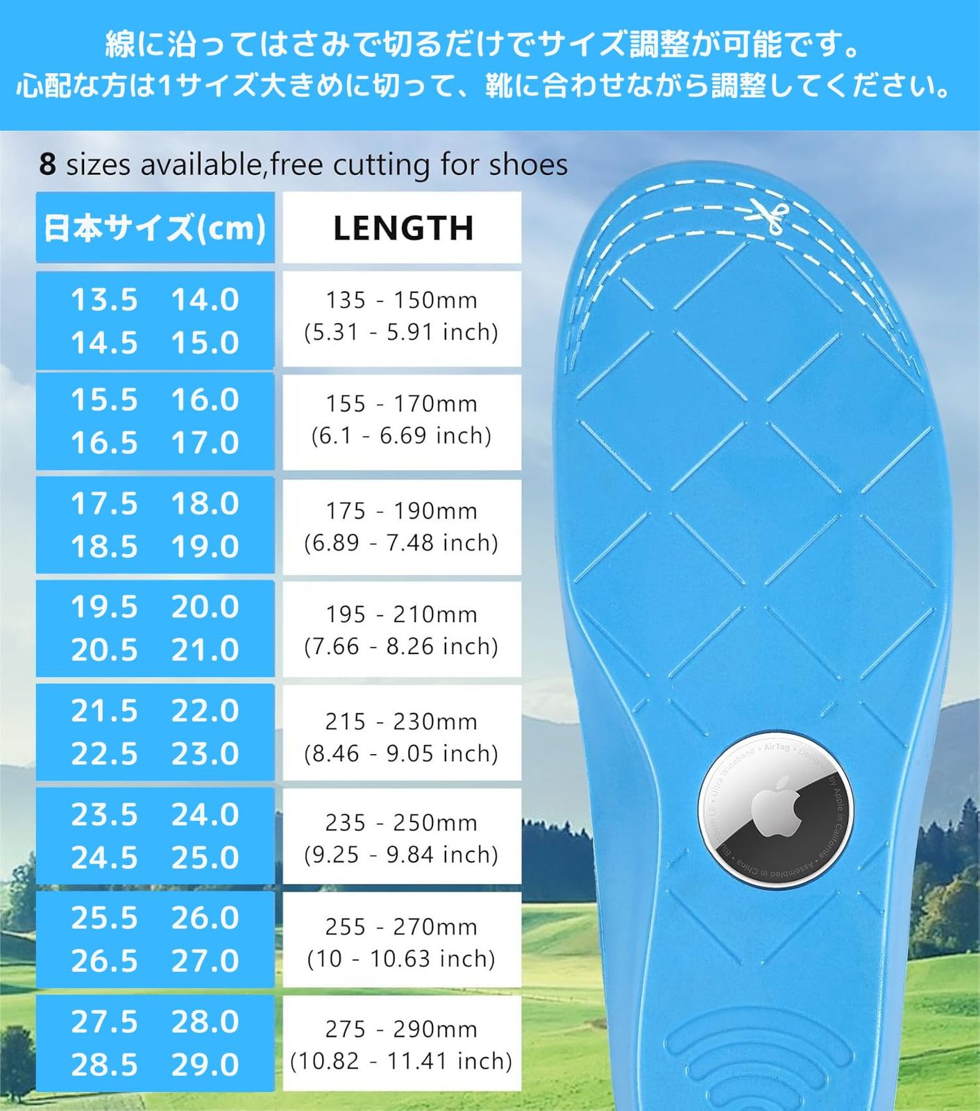 位置情報 21.5-23.0cm