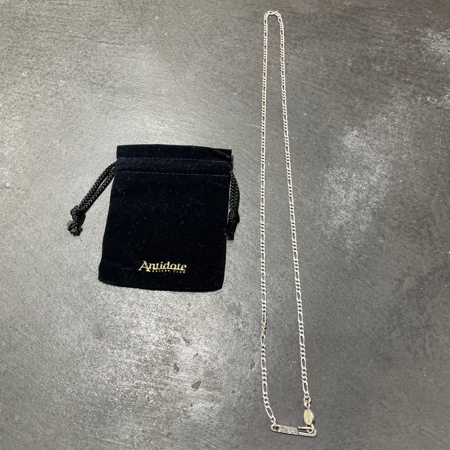 ANTIDOTE BUYERS CLUB フィガロナローチェーン ネックレス シルバー950 