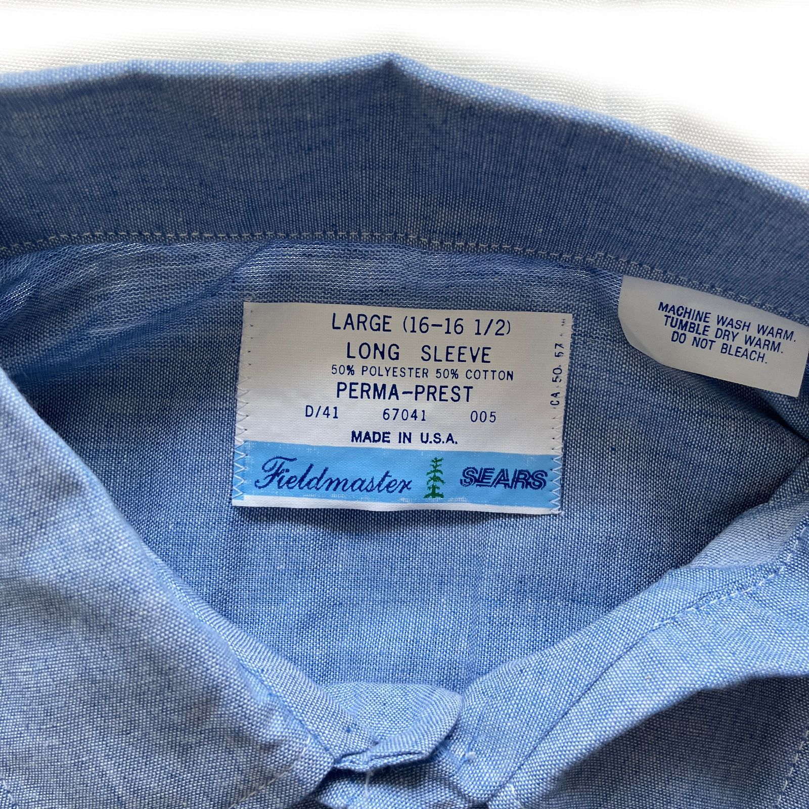 70s SEARS Chambray Shirt DEAD STOCK シアーズ シャンブレー