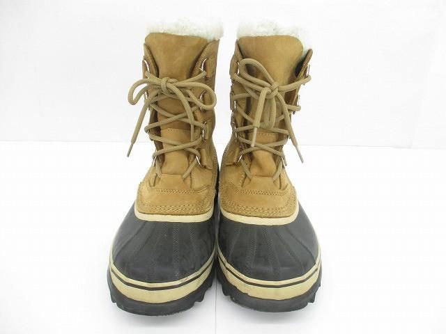 ソレル カリブー 1005-280 スノーブーツ 25 cm キャメル ブラウン レディース