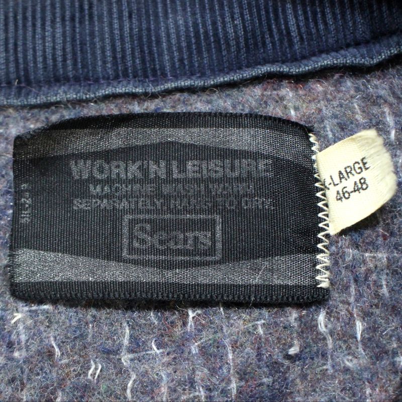 70s vintage Sears ワーク 裏地ブランケット デニム カバーオール