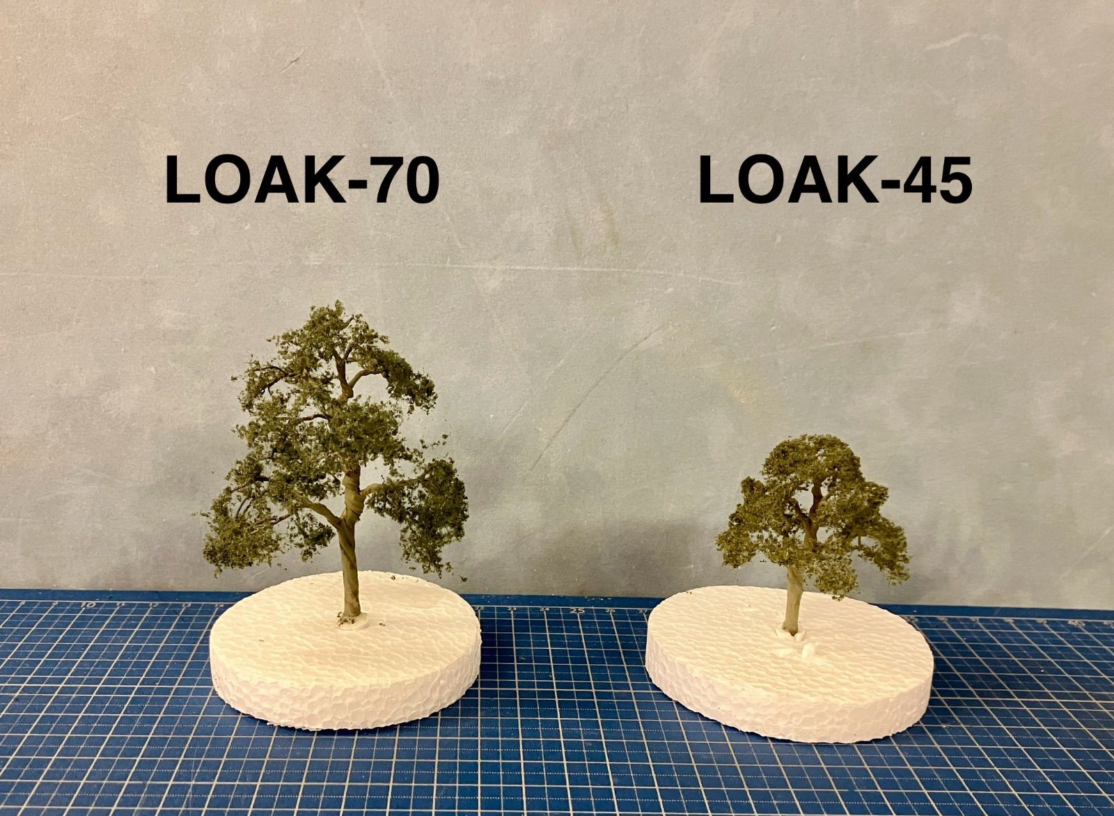 【Plastruct完成樹木】LOAK-70  オークの木2本 建築模型 鉄道模型 ジオラマ