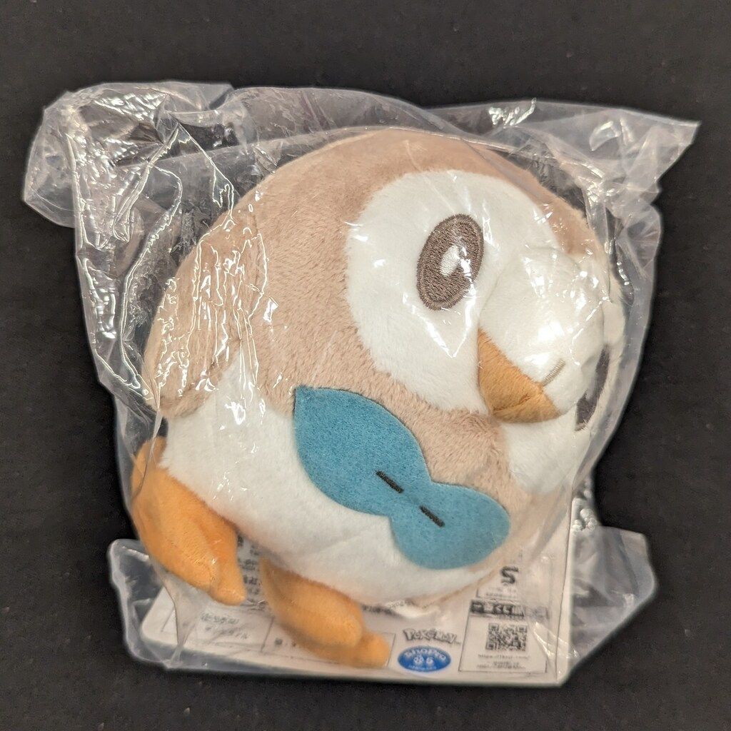 BANDAI - ポケモン 一番くじ D賞  モクロー ぬいぐるみ D賞 モクロー (ぬいぐるみマスコット)】一番くじ Pokemon