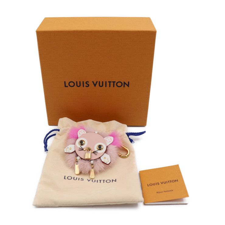 LOUIS VUITTON ルイ ヴィトン ビジューサック ワイルドファー チャーム