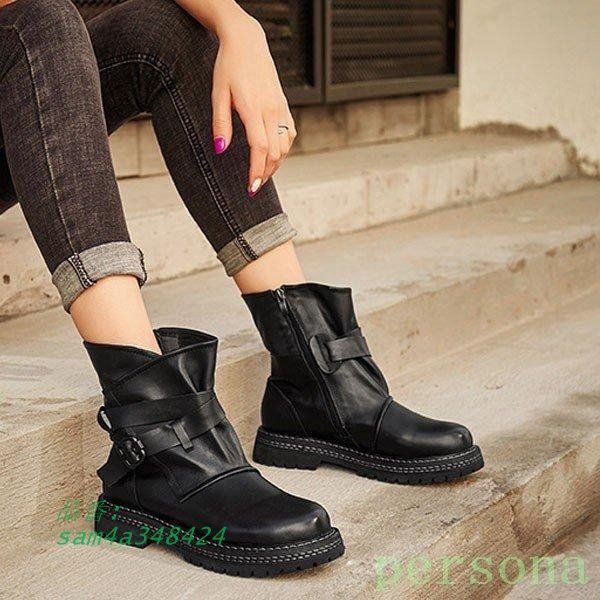 ショートブーツレディースエンジニアブーツ革レザーブーツサイドベルトワークブーツマニッシュバイクブーツエンジニアかわ厚底全店2点 am4a348424