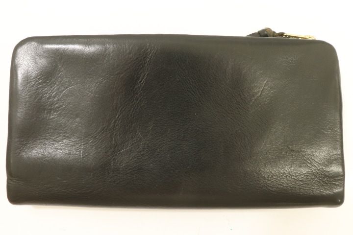【中古】 PORTER メンズ長財布 -- SOAK LONG WALLET PORTER -- 黒 ブラック 無地