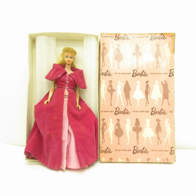 希少 60s 当時物 ミッジ バービー人形 vintage barbie doll ピンクシルエットボックス ヴィンテージ マテル社 レトロ 972  - メルカリ