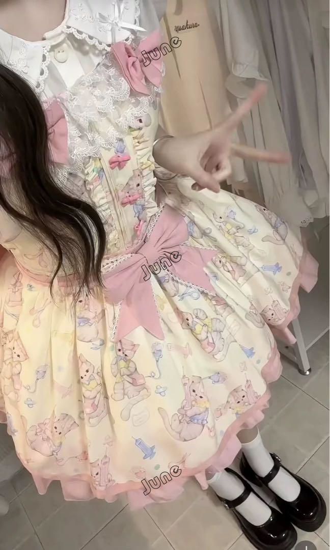スイートロリータセットアップ?ミニ丈お出かけ女子会デートに最適