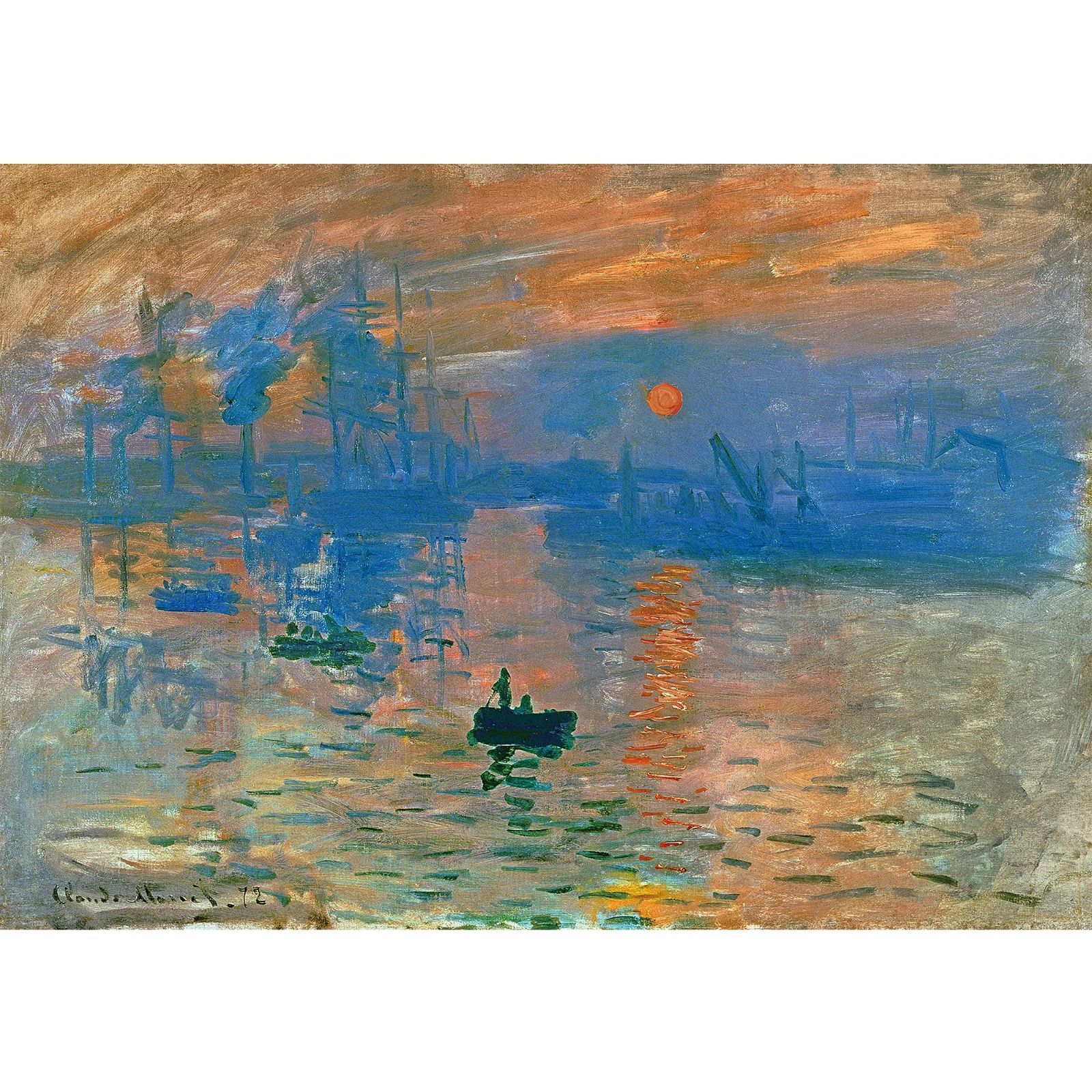 MISITU ジグソーパズル 2000ピース パズル 風景 絵画 クロード モネ 印象 日の出 プレゼント 誕生日 クリスマス おしゃれ インテリア 70 x 100 cm