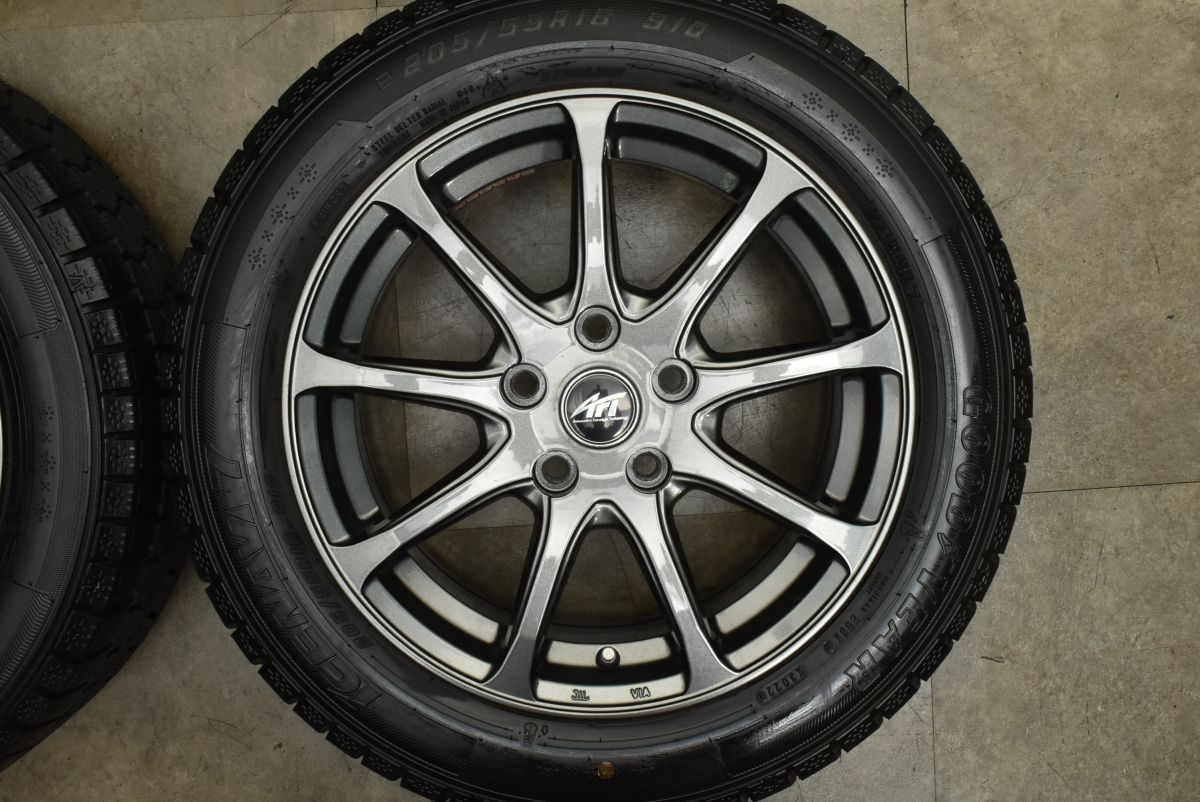 背景のある バリ溝 AFT BERTZEN 16in 6.5J 50 PCD112 グッドイヤー アイスナビ7 205|55R16 アウディ A3 VW ゴルフ ジェッタ パサート 新商品続々。