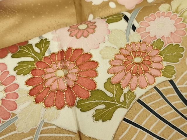 平和屋着物○豪華振袖 鳳凰花文 暈し染め 金銀彩 鈴乃屋扱い