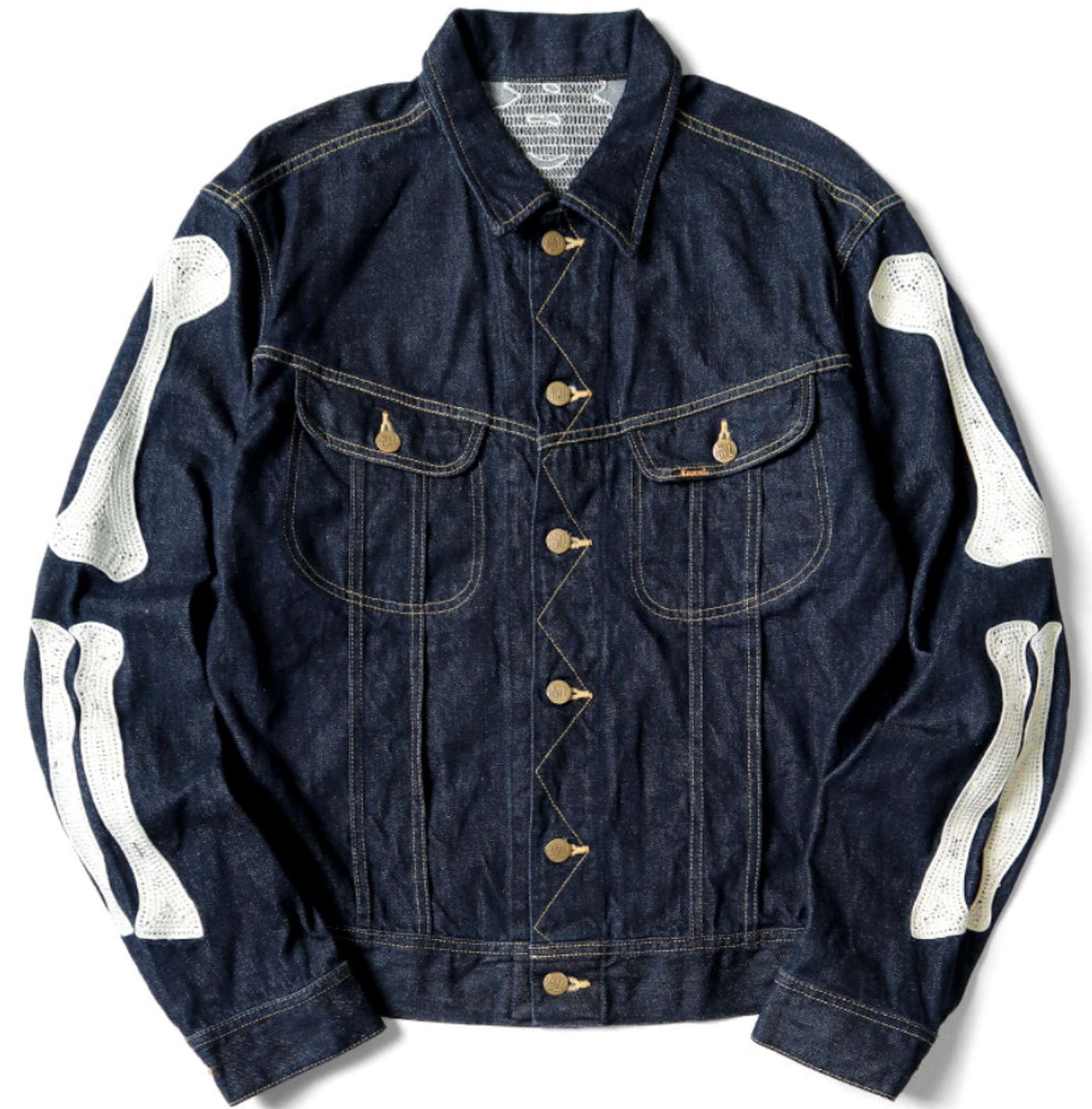 キャピタル ボーン デニム ジャケット サイズ46 インチ Kapital 11.5oz