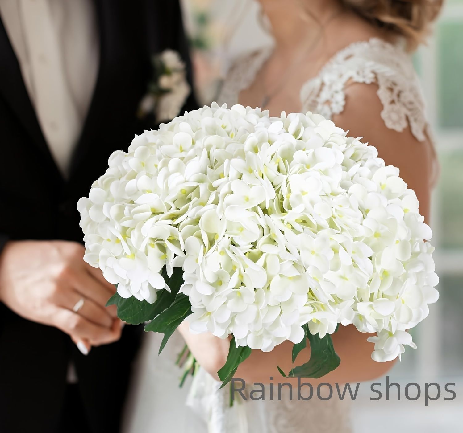 大きなリアルタッチの花 紫陽花