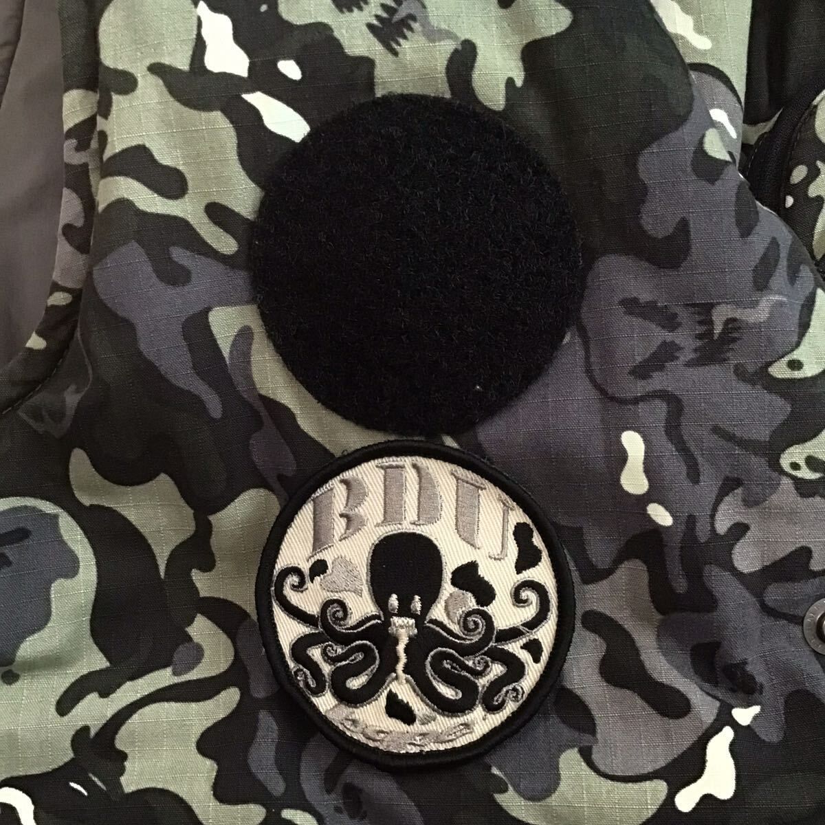 Octopus camo 中綿 ベスト Mサイズ a bathing ape BAPE vest エイプ 