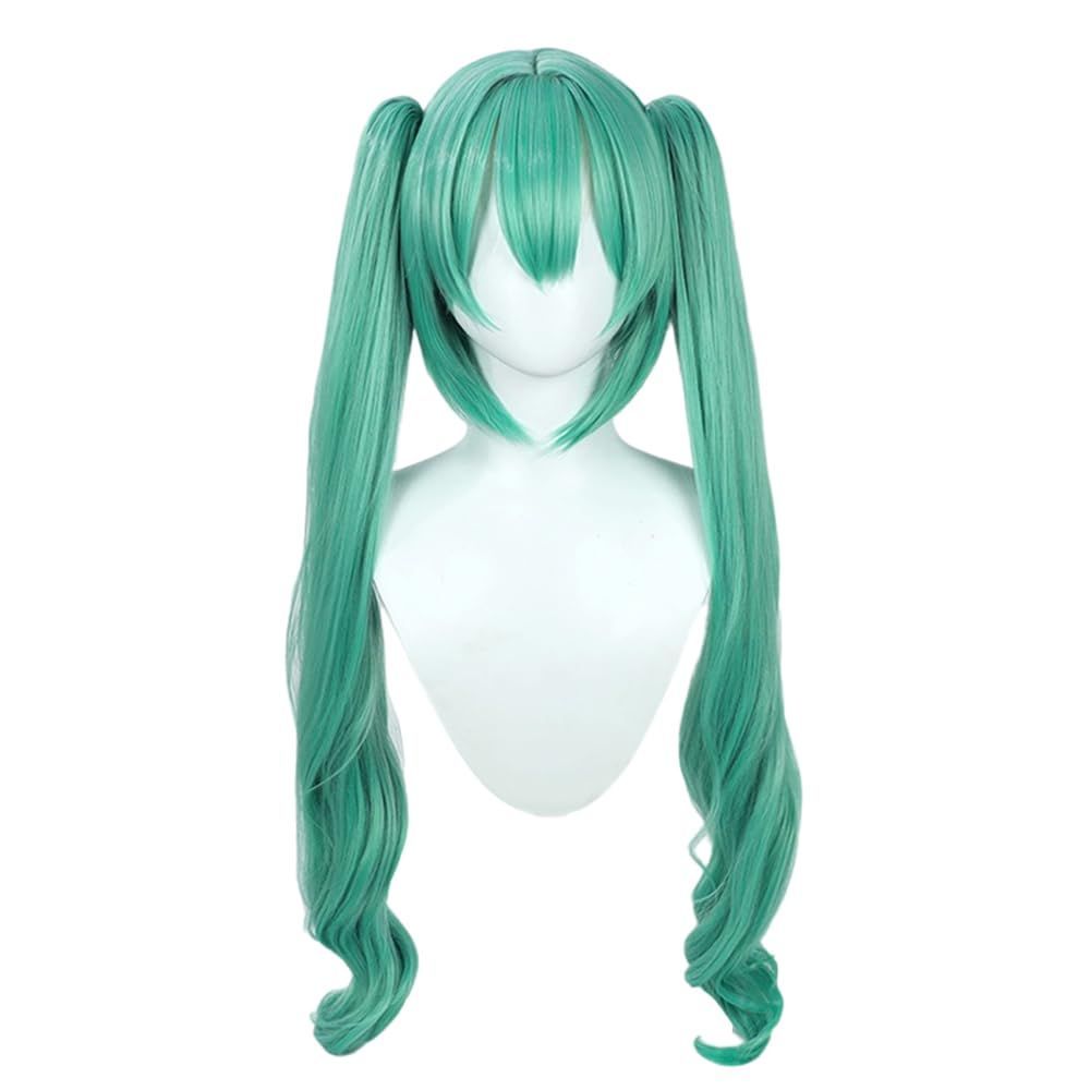 Color:D コスプレウィッグ 竜宮フィナーナ グリーン 耐熱 ウィッグ かつら wig cosplay 撮影 祭り (D)