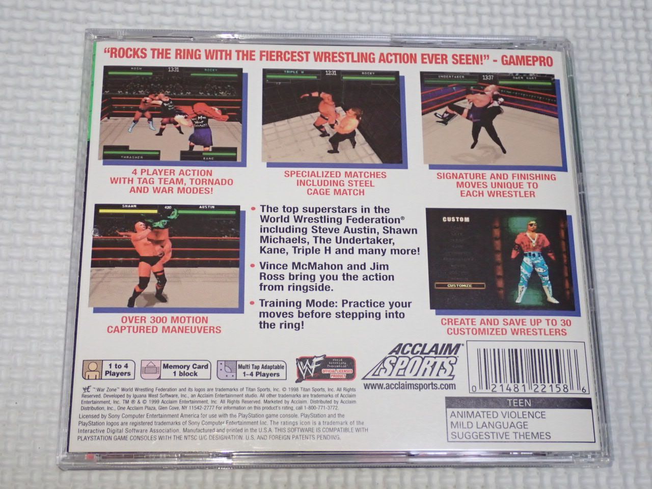 PlayStation - PS★WWF WAR ZONE GREATEST HITS 海外版 北米版 WWF Warzone [Greatest Hits] – Loading Screen