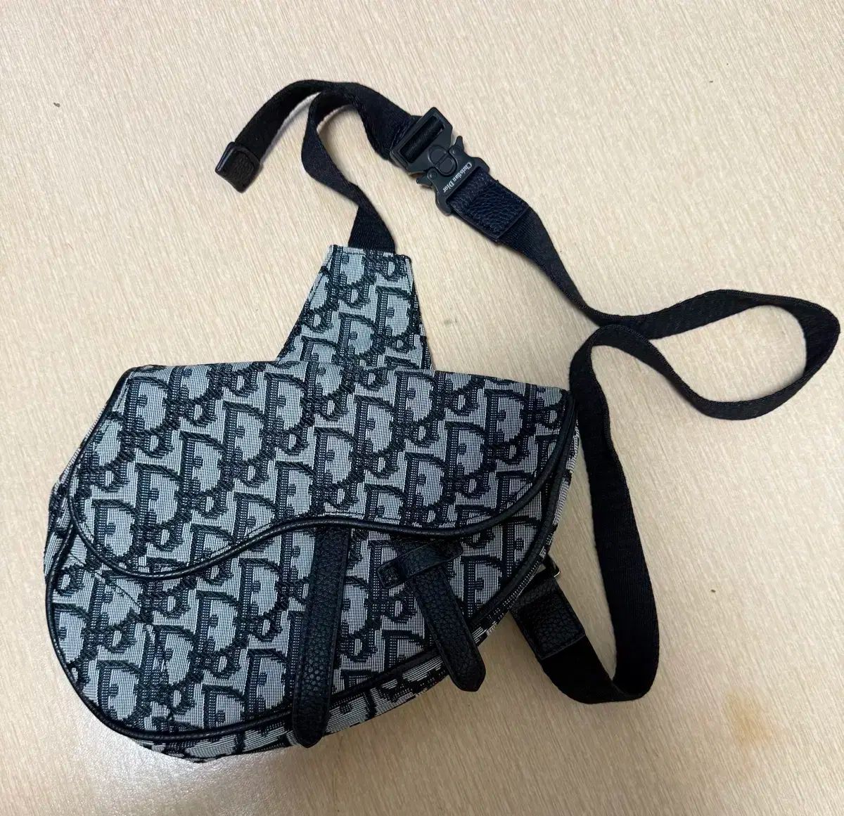 Dior ディオール オブリーク サドルバッグ ベルトバッグ ブラック