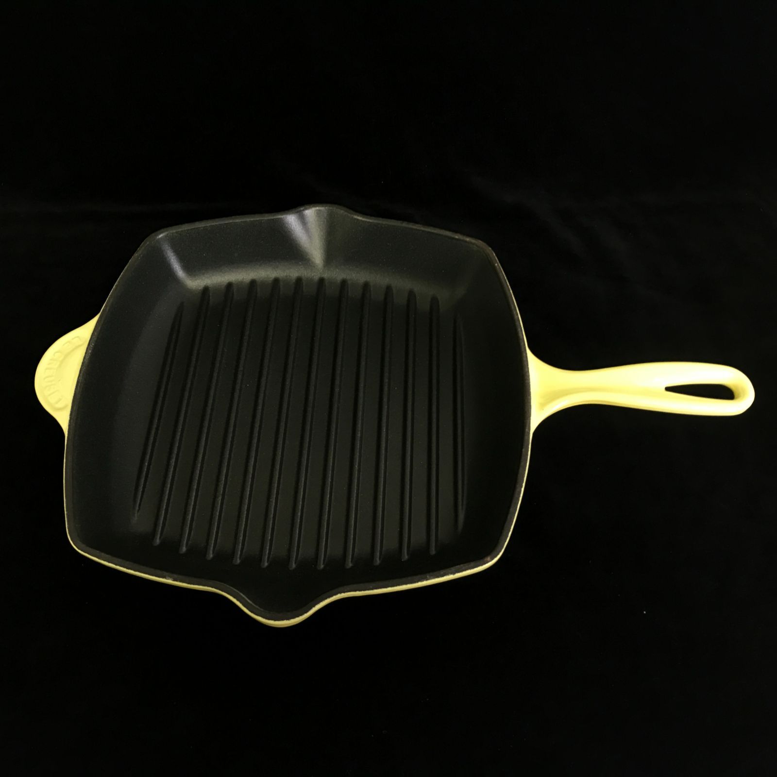 1206【未使用品】LE CREUSET ル・クルーゼ Square Skillet Grill Pan スキレットグリル シトロン色 調理器具